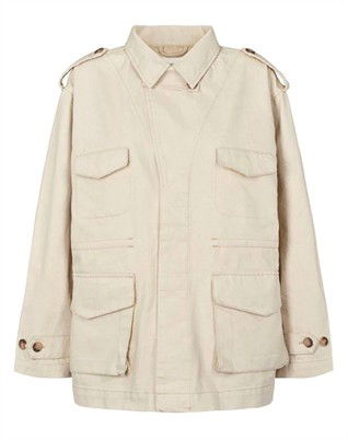 Feodora Denim Ecru Defense Jakke - Ecru